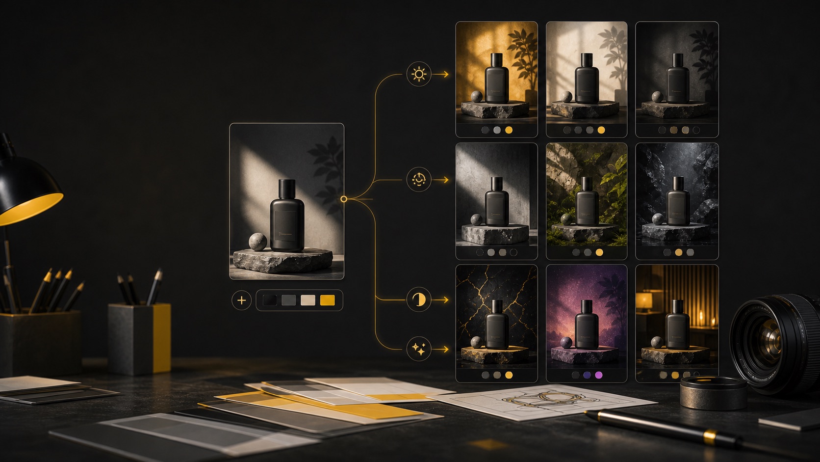 Image to image AI creative workspace