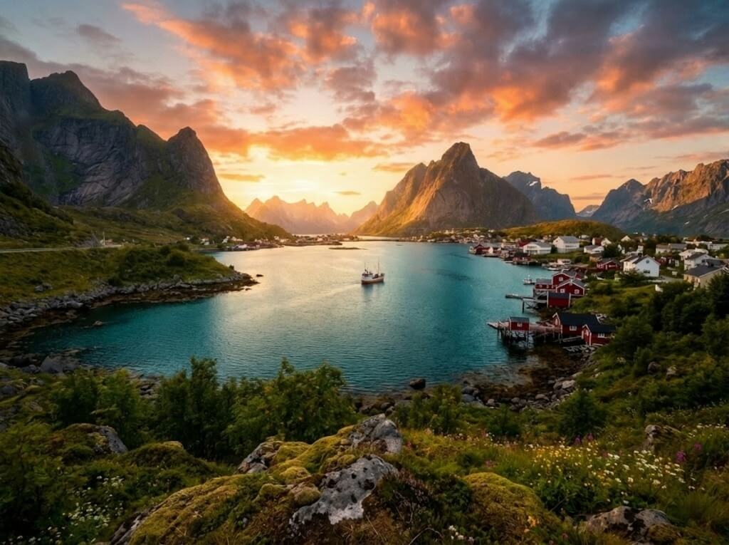 Nordic Landscape AI Photo