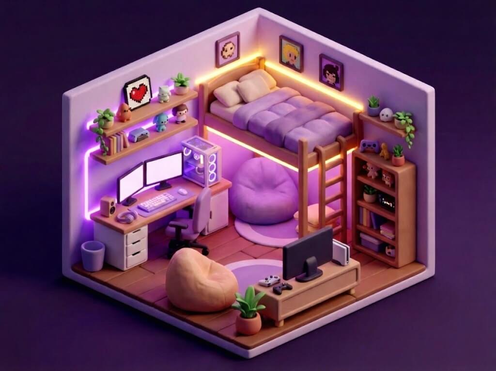 Isometric Room 3D